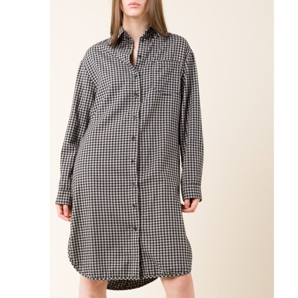 Prairie Underground Replica Check Shirtdress Oversized